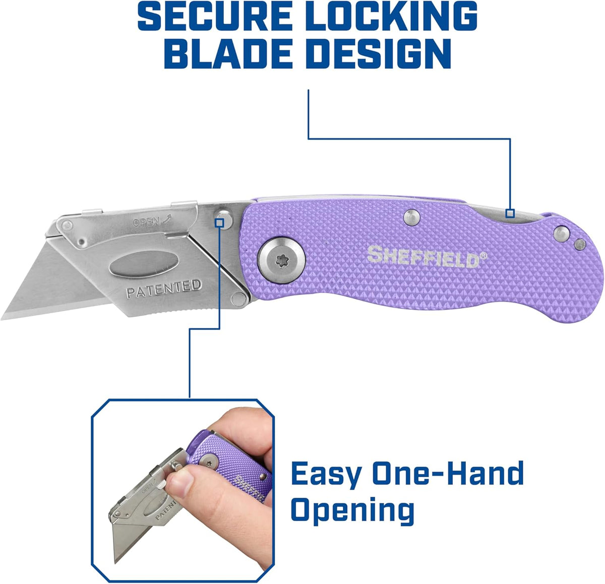 12514 Lock Back Utility Knife with Aluminum Handle