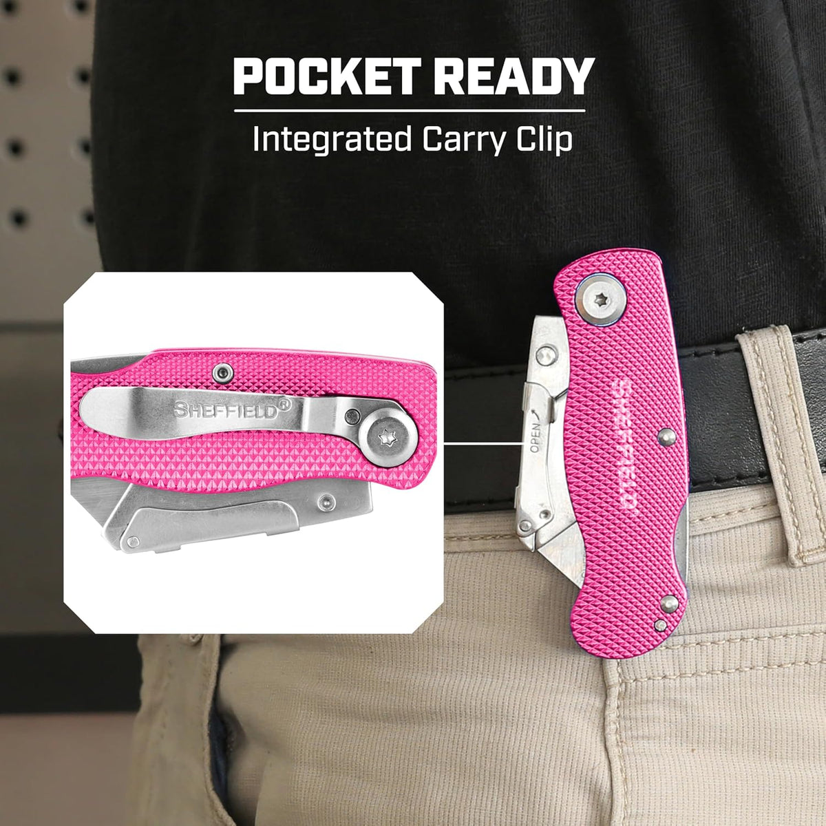 12514 Lock Back Utility Knife with Aluminum Handle