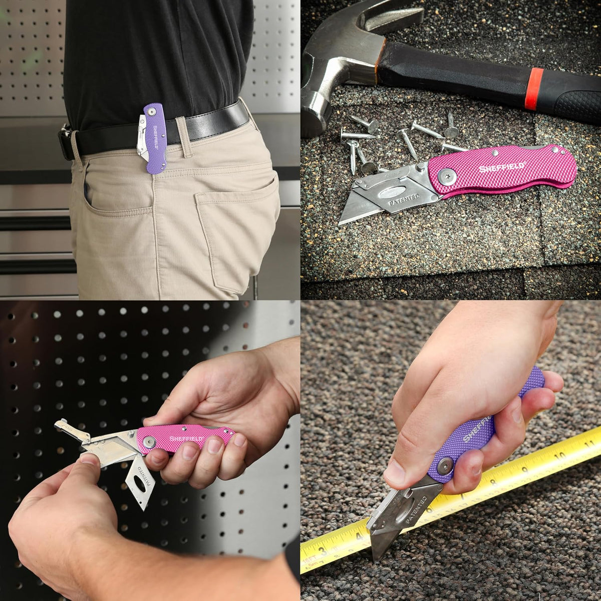 12514 Lock Back Utility Knife with Aluminum Handle