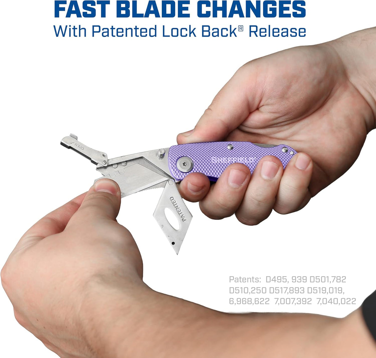 12514 Lock Back Utility Knife with Aluminum Handle