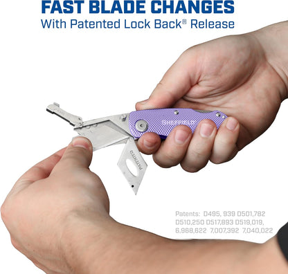 12514 Lock Back Utility Knife with Aluminum Handle