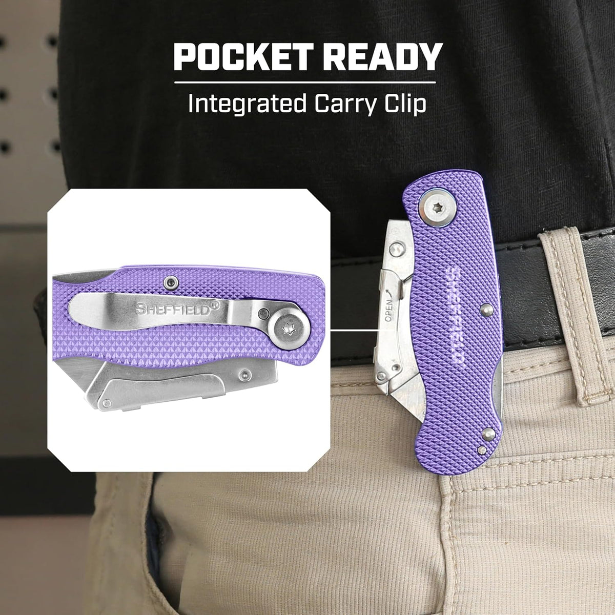 12514 Lock Back Utility Knife with Aluminum Handle