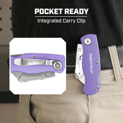 12514 Lock Back Utility Knife with Aluminum Handle