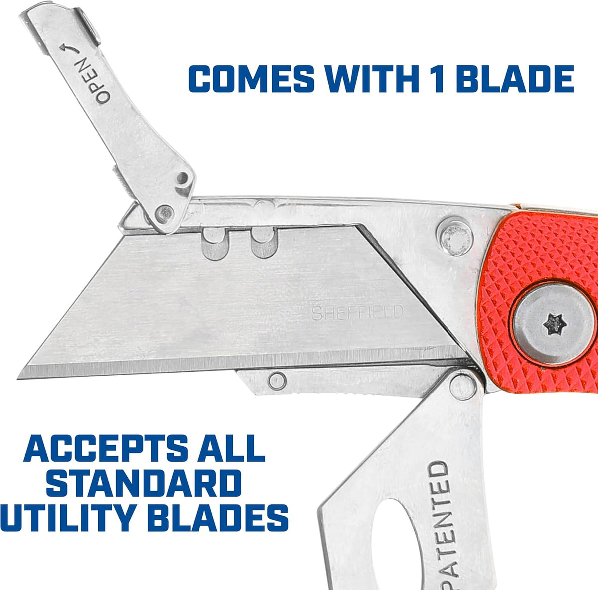 12514 Lock Back Utility Knife with Aluminum Handle