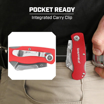 12514 Lock Back Utility Knife with Aluminum Handle
