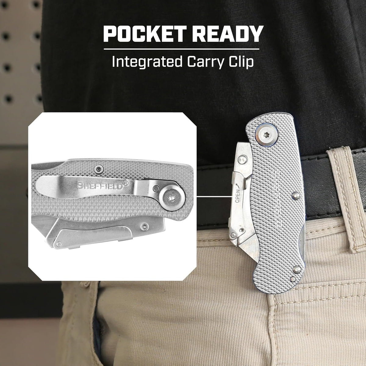 12514 Lock Back Utility Knife with Aluminum Handle