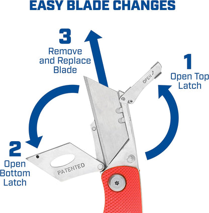 12514 Lock Back Utility Knife with Aluminum Handle