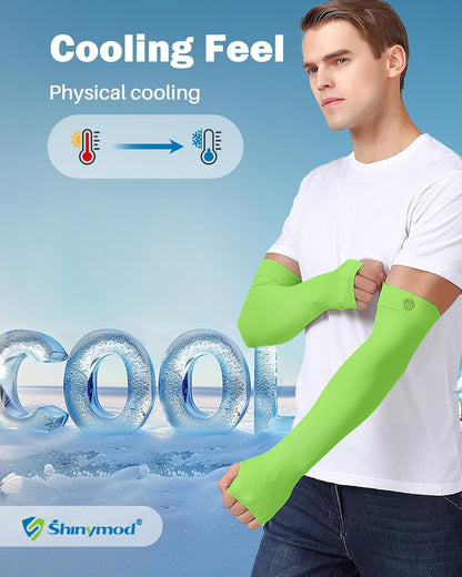 Arm Sleeves for Men Women UV Sun Protection Compression Arm Warmer Tattoo Cover Up, Sports Golf Cooling Sleeves