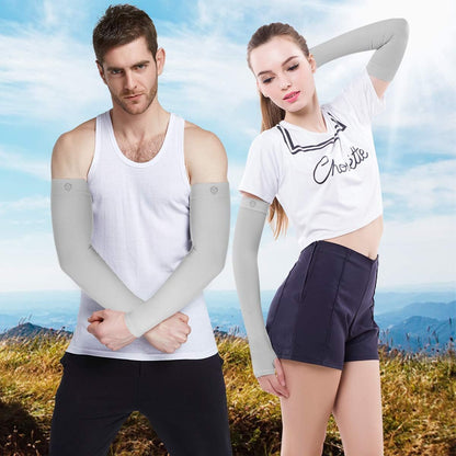 Arm Sleeves for Men Women UV Sun Protection Compression Arm Warmer Tattoo Cover Up, Sports Golf Cooling Sleeves