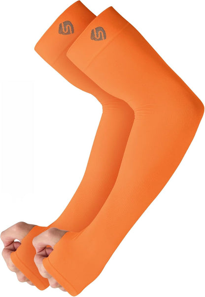 Arm Sleeves for Men Women UV Sun Protection Compression Arm Warmer Tattoo Cover Up, Sports Golf Cooling Sleeves