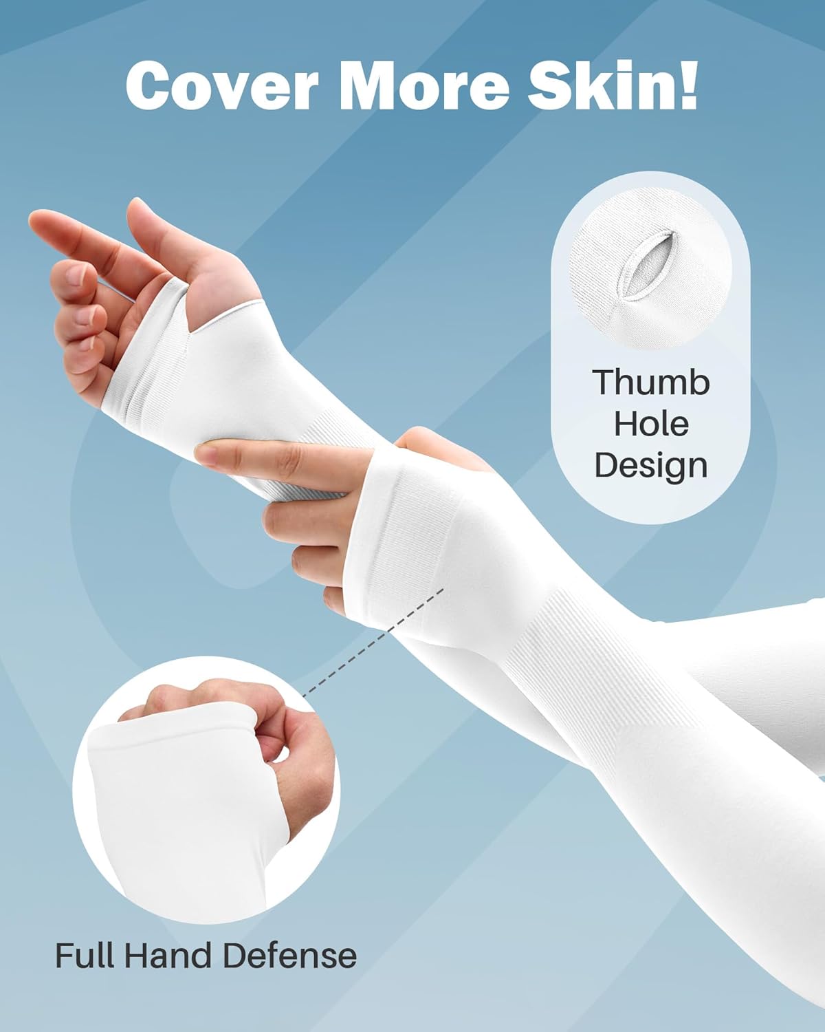 Arm Sleeves for Men Women UV Sun Protection Compression Arm Warmer Tattoo Cover Up, Sports Golf Cooling Sleeves