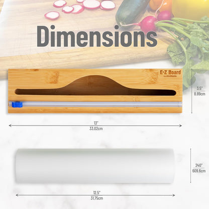 E-Z Board Disposable Plastic Cutting Board, 20 Square Feet, Easy Clean-Up and Convenient Use, Ideal for Camping, Hunting, Boating, and For People With Food Allergies, Clear