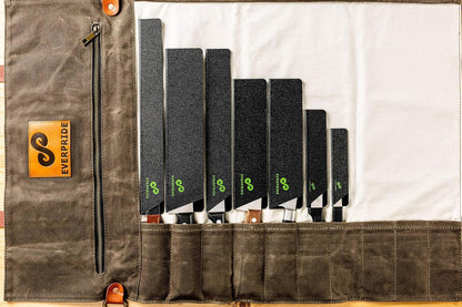 Chef Knife Sheath Set (7-Piece Set) Universal Blade Edge Cover Guards for Chef’s and Kitchen Knives – Durable, BPA-Free, Felt Lined, Sturdy ABS Plastic – Knives Not Included