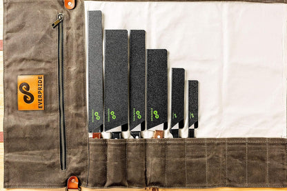Chef Knife Sheath Set (7-Piece Set) Universal Blade Edge Cover Guards for Chef’s and Kitchen Knives – Durable, BPA-Free, Felt Lined, Sturdy ABS Plastic – Knives Not Included
