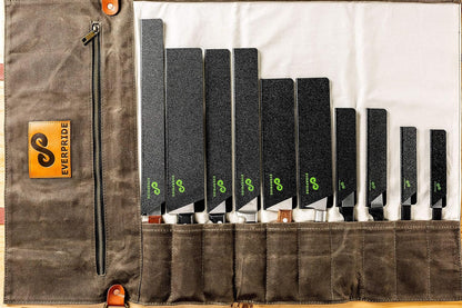 Chef Knife Sheath Set (7-Piece Set) Universal Blade Edge Cover Guards for Chef’s and Kitchen Knives – Durable, BPA-Free, Felt Lined, Sturdy ABS Plastic – Knives Not Included