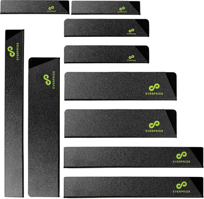Chef Knife Sheath Set (7-Piece Set) Universal Blade Edge Cover Guards for Chef’s and Kitchen Knives – Durable, BPA-Free, Felt Lined, Sturdy ABS Plastic – Knives Not Included