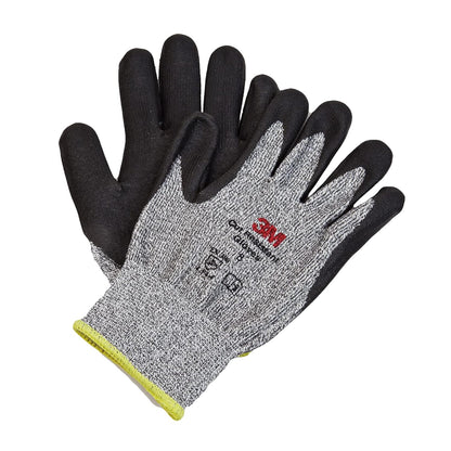 3M Comfort Grip Gloves, Cut Resistant ANSI 3, Size XL, 1 Pair, CGXL-CR, Nitrile Cutting Gloves, Medium-Duty, Washable, Knit-Cuffed, Long Lasting Durability