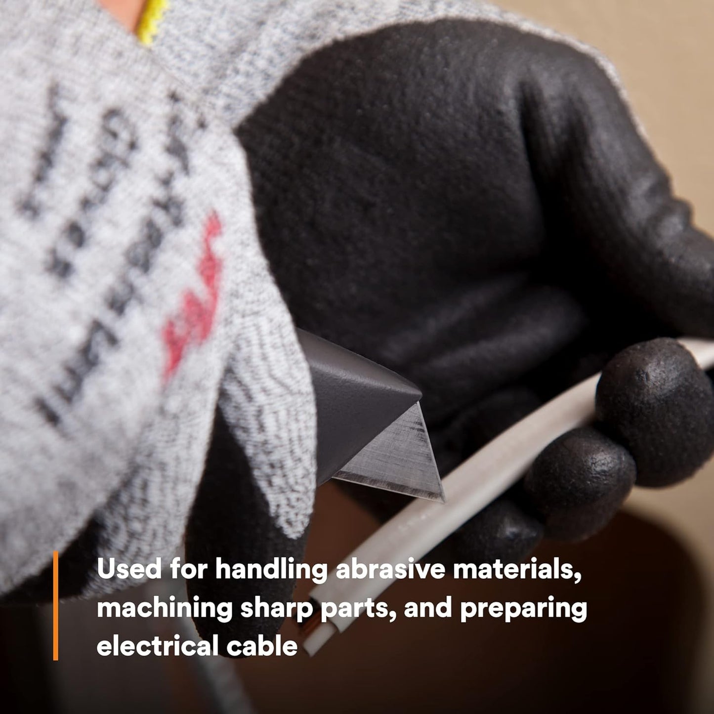 3M Comfort Grip Gloves, Cut Resistant ANSI 3, Size XL, 1 Pair, CGXL-CR, Nitrile Cutting Gloves, Medium-Duty, Washable, Knit-Cuffed, Long Lasting Durability