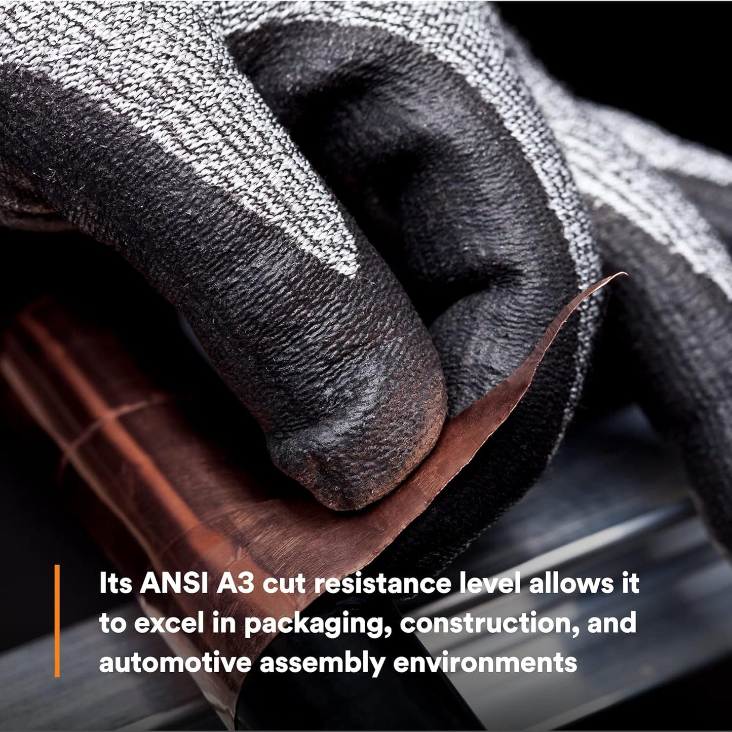 3M Comfort Grip Gloves, Cut Resistant ANSI 3, Size XL, 1 Pair, CGXL-CR, Nitrile Cutting Gloves, Medium-Duty, Washable, Knit-Cuffed, Long Lasting Durability