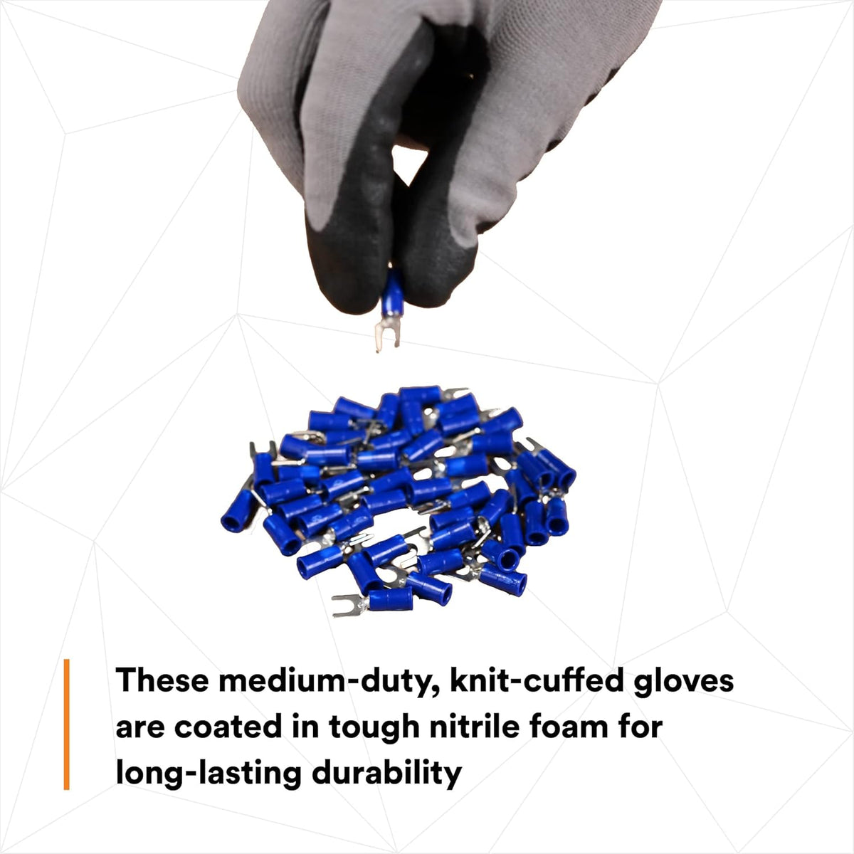 3M Comfort Grip Gloves, Cut Resistant ANSI 3, Size XL, 1 Pair, CGXL-CR, Nitrile Cutting Gloves, Medium-Duty, Washable, Knit-Cuffed, Long Lasting Durability