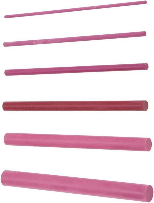 6Pcs 3000 Grit Polishing Oil Stone Sharpener Set, Professional Whetstone Tool for Kitchen Knives, Outdoor Gear, and Crafts (Red)