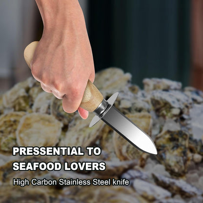 Knife Shucker Set Oyster Shucking Knife and Gloves set