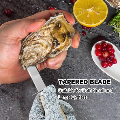 Knife Shucker Set Oyster Shucking Knife and Gloves set