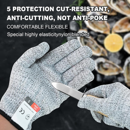 Knife Shucker Set Oyster Shucking Knife and Gloves set