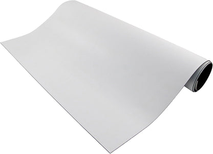 Flexible Magnetic Sheet - Non-Adhesive Magnet - Ideal for Car Signs - Strong DIY Magnets for Fridge, Dry Erase Board, Crafting - 24.5" L x 12" W - White Vinyl Front - 1-Pack