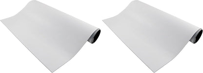 Flexible Magnetic Sheet - Non-Adhesive Magnet - Ideal for Car Signs - Strong DIY Magnets for Fridge, Dry Erase Board, Crafting - 24.5" L x 12" W - White Vinyl Front - 1-Pack