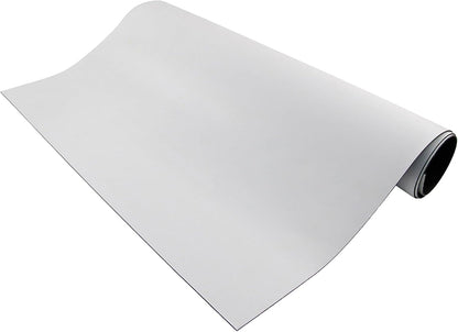 Flexible Magnetic Sheet - Non-Adhesive Magnet - Ideal for Car Signs - Strong DIY Magnets for Fridge, Dry Erase Board, Crafting - 24.5" L x 12" W - White Vinyl Front - 1-Pack