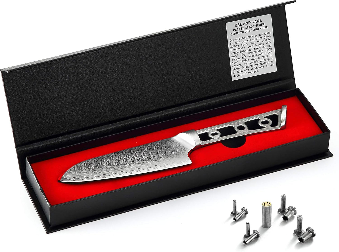 KATSURA Woodworking Project Kit – Gyuto Chef Knife Blank – 8 Inch with 50mm wide blade – Japanese Premium AUS 10, 67 Layers Damascus Steel – Thunder-X Series – NO LOGO