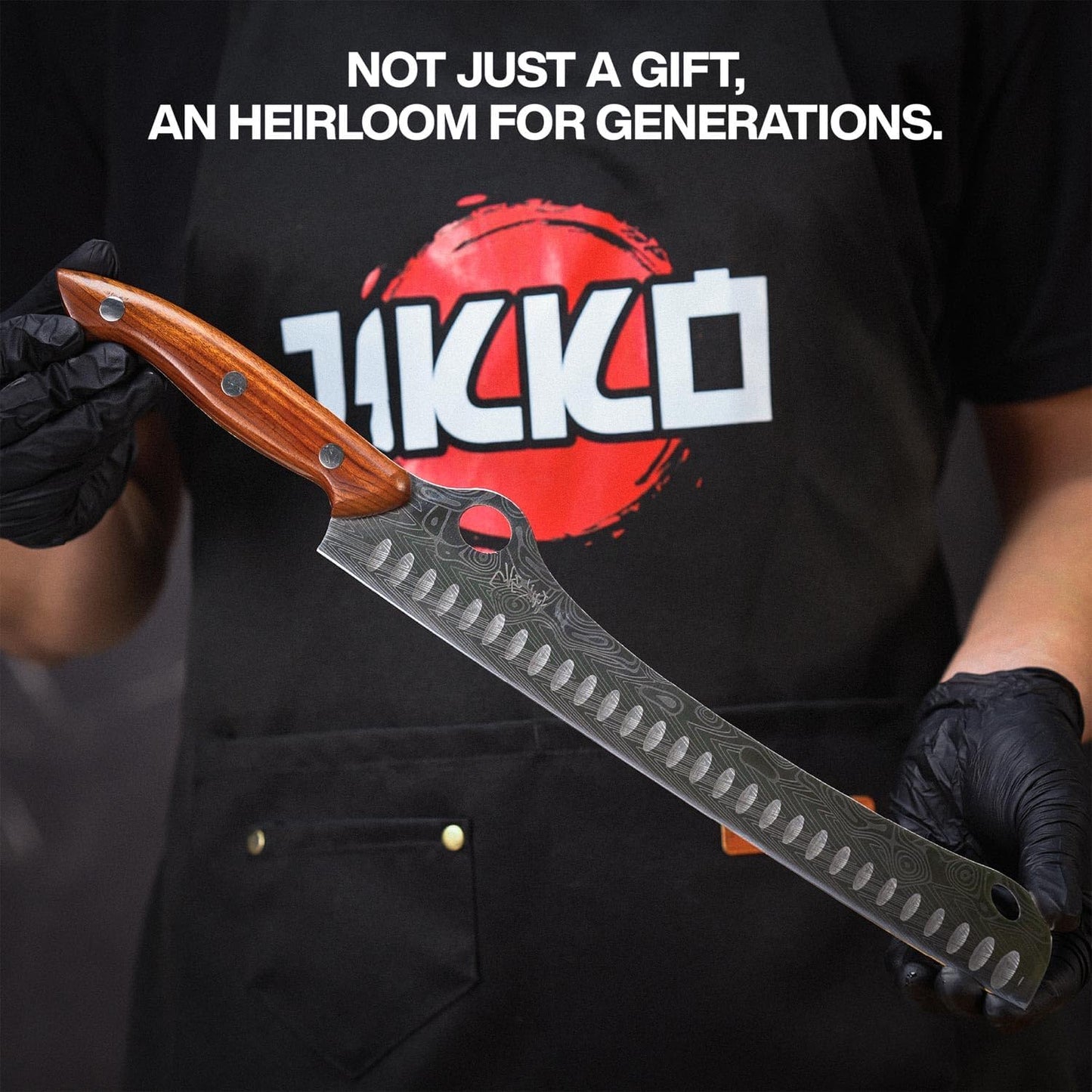 ® SteelFang Edition – Japanese Brisket Knife 12" with Rosewood Handle | Premium Butcher & Carving Knife for Meat, BBQ, and Brisket Slicing – Ultra Sharp High-Carbon Stainless Steel Blade