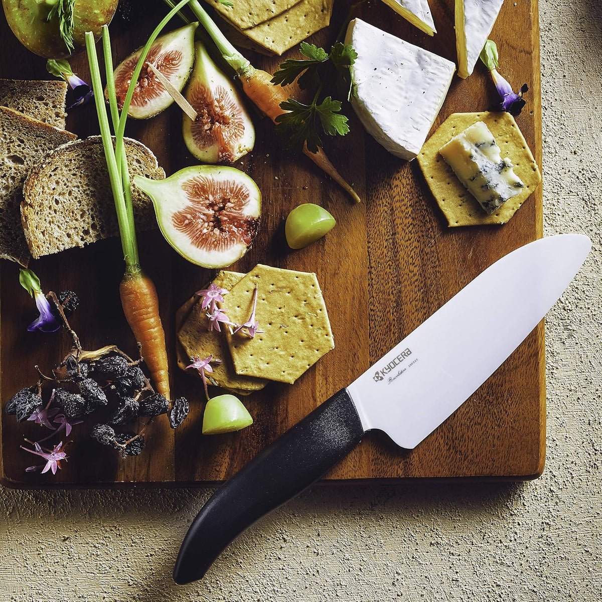 FK-140-WH Ceramic Santoku, Chef Knife for Your Cooking Needs, 5.5”, White