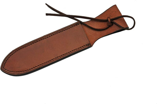 SZCO 12" Brown Genuine Leather Dagger/Knife Sheath