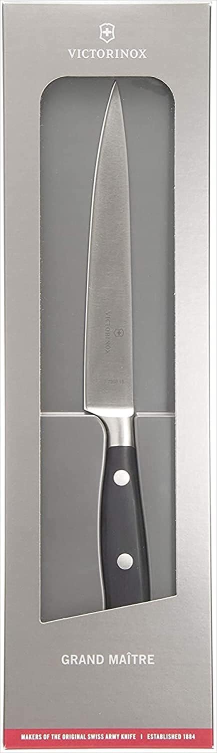 Grand Maître 6" Chef's Knife - Stainless Steel Kitchen Slicer | high-carbon blade with ergonomic non-slip handle. Professional Swiss quality for meat and vegetable prep