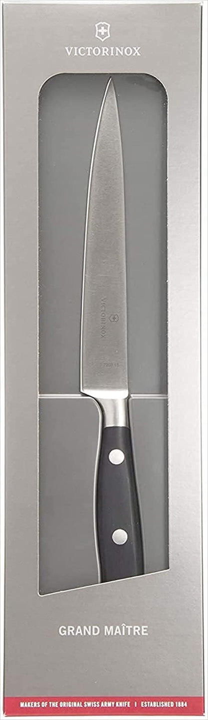 Grand Maître 6" Chef's Knife - Stainless Steel Kitchen Slicer | high-carbon blade with ergonomic non-slip handle. Professional Swiss quality for meat and vegetable prep