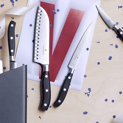 Grand Maître 6" Chef's Knife - Stainless Steel Kitchen Slicer | high-carbon blade with ergonomic non-slip handle. Professional Swiss quality for meat and vegetable prep