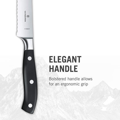 Grand Maître 6" Chef's Knife - Stainless Steel Kitchen Slicer | high-carbon blade with ergonomic non-slip handle. Professional Swiss quality for meat and vegetable prep