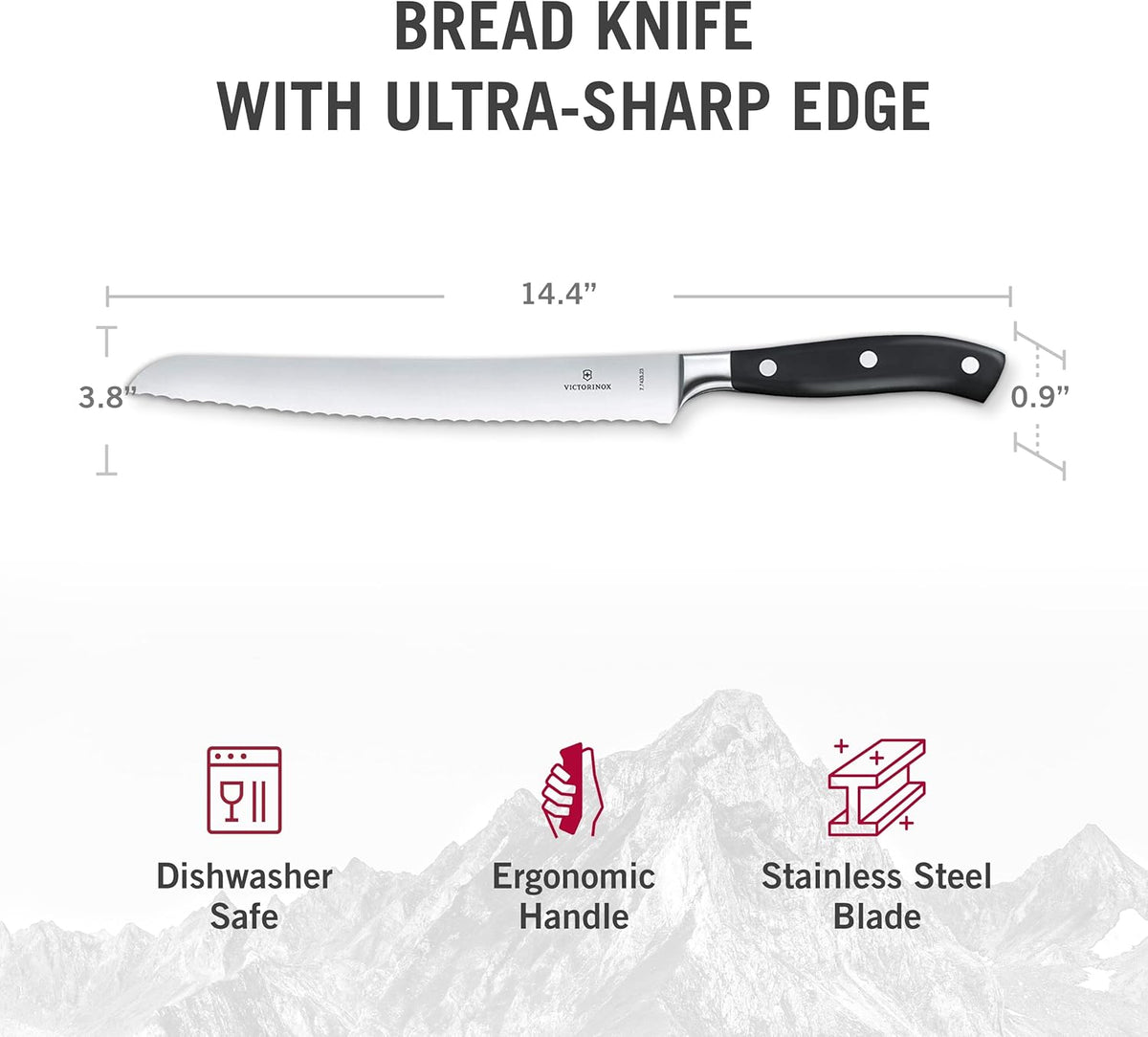 Grand Maître 6" Chef's Knife - Stainless Steel Kitchen Slicer | high-carbon blade with ergonomic non-slip handle. Professional Swiss quality for meat and vegetable prep