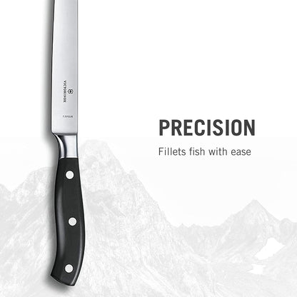 Grand Maître 6" Chef's Knife - Stainless Steel Kitchen Slicer | high-carbon blade with ergonomic non-slip handle. Professional Swiss quality for meat and vegetable prep
