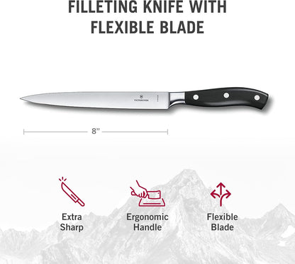 Grand Maître 6" Chef's Knife - Stainless Steel Kitchen Slicer | high-carbon blade with ergonomic non-slip handle. Professional Swiss quality for meat and vegetable prep