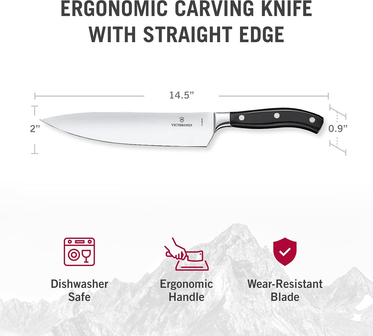 Grand Maître 6" Chef's Knife - Stainless Steel Kitchen Slicer | high-carbon blade with ergonomic non-slip handle. Professional Swiss quality for meat and vegetable prep