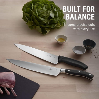 Grand Maître 6" Chef's Knife - Stainless Steel Kitchen Slicer | high-carbon blade with ergonomic non-slip handle. Professional Swiss quality for meat and vegetable prep