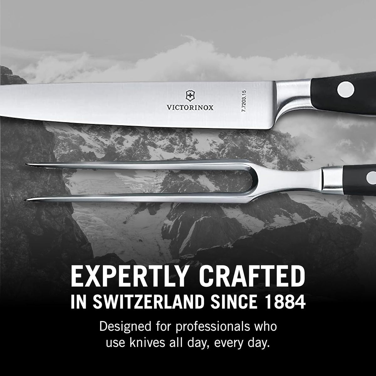 Grand Maître 6" Chef's Knife - Stainless Steel Kitchen Slicer | high-carbon blade with ergonomic non-slip handle. Professional Swiss quality for meat and vegetable prep