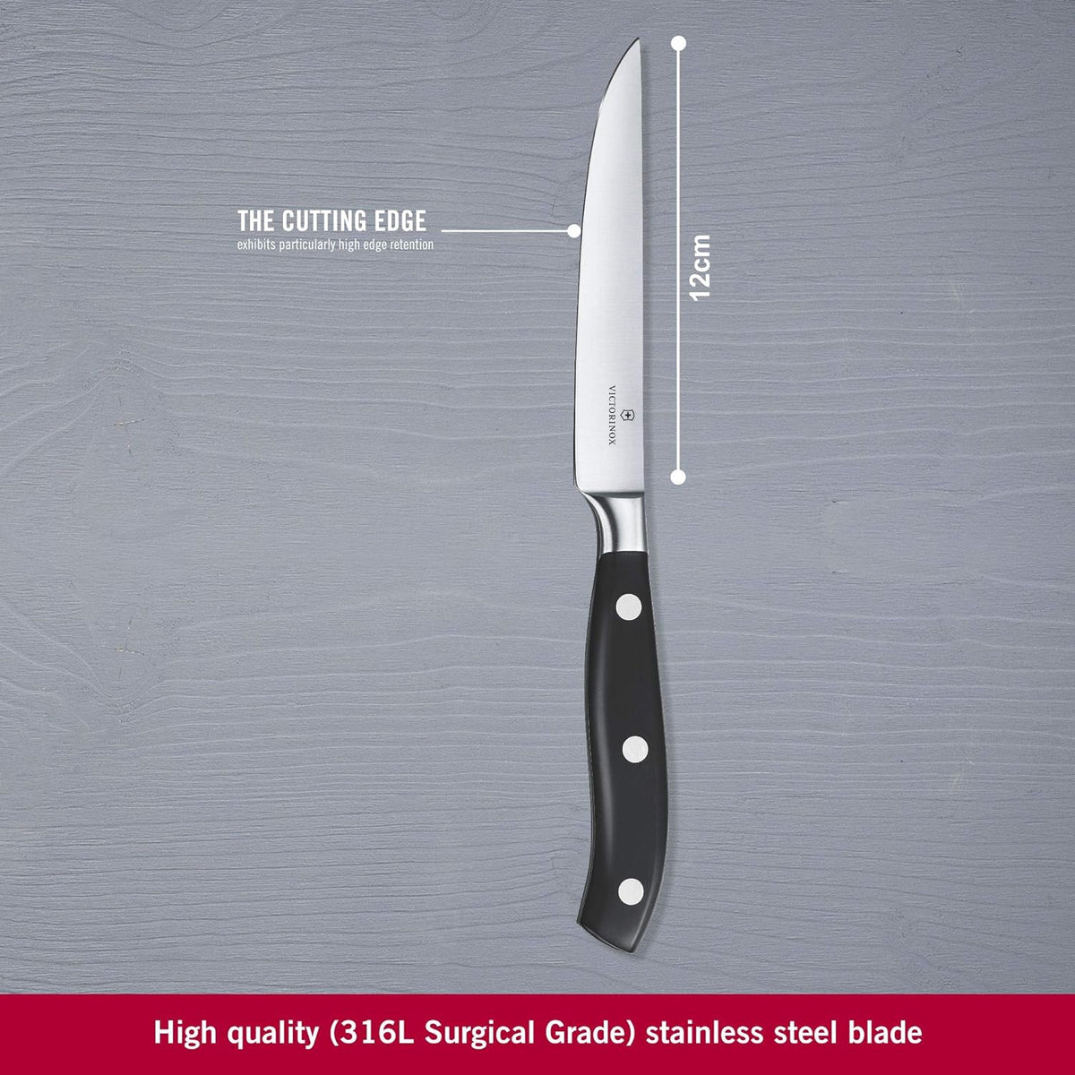 Grand Maître 6" Chef's Knife - Stainless Steel Kitchen Slicer | high-carbon blade with ergonomic non-slip handle. Professional Swiss quality for meat and vegetable prep