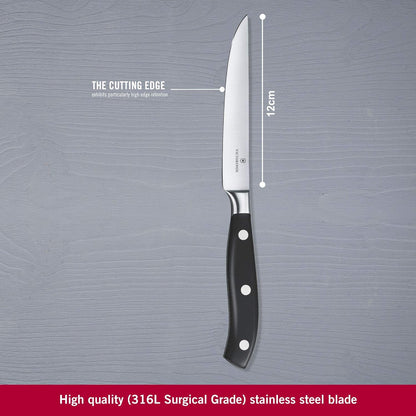 Grand Maître 6" Chef's Knife - Stainless Steel Kitchen Slicer | high-carbon blade with ergonomic non-slip handle. Professional Swiss quality for meat and vegetable prep