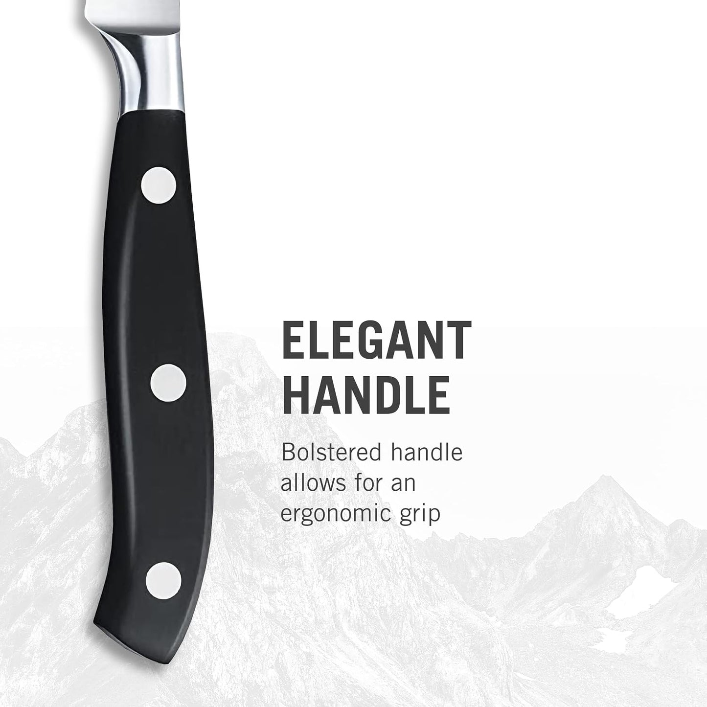 Grand Maître 6" Chef's Knife - Stainless Steel Kitchen Slicer | high-carbon blade with ergonomic non-slip handle. Professional Swiss quality for meat and vegetable prep