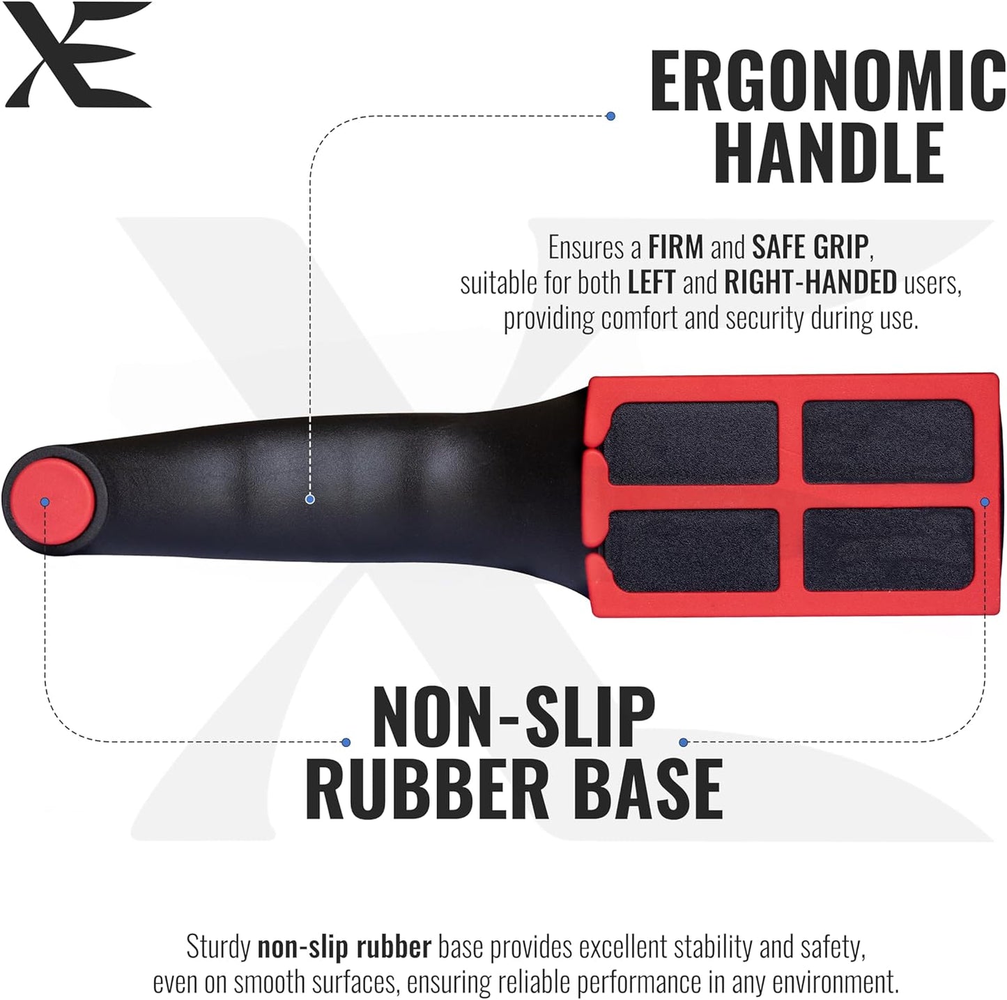 XE Kitchen Knife Sharpener – 3 Stage Manual Knife Sharpeners for Sharpening Home and Restaurant Knives - Ceramic Stone, Tungsten Carbide Plates Knife Sharpener Tool