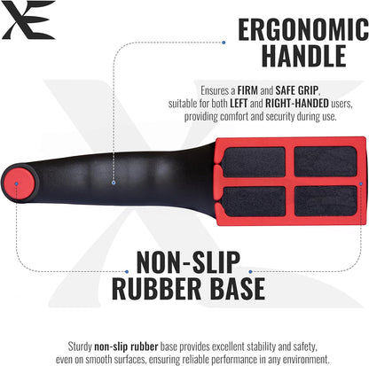 XE Kitchen Knife Sharpener – 3 Stage Manual Knife Sharpeners for Sharpening Home and Restaurant Knives - Ceramic Stone, Tungsten Carbide Plates Knife Sharpener Tool